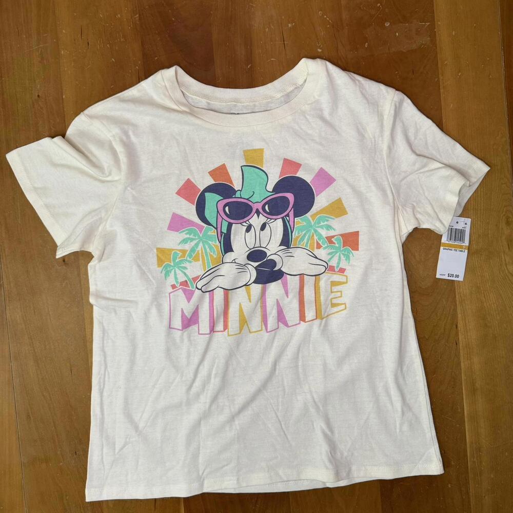 Disney Minnie Mouse Cream Tee Women's - NWT